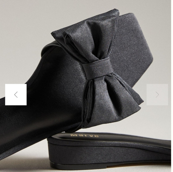 Anthropologie Meave black Wedge Sandle - Picture 1 of 7